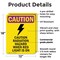 Signmission Radiation & Laser Sign, 18 in H x 12 in W, Plastic, Rectangle OS-2PACK-CR-P-1218-V-10262 - alternate 3